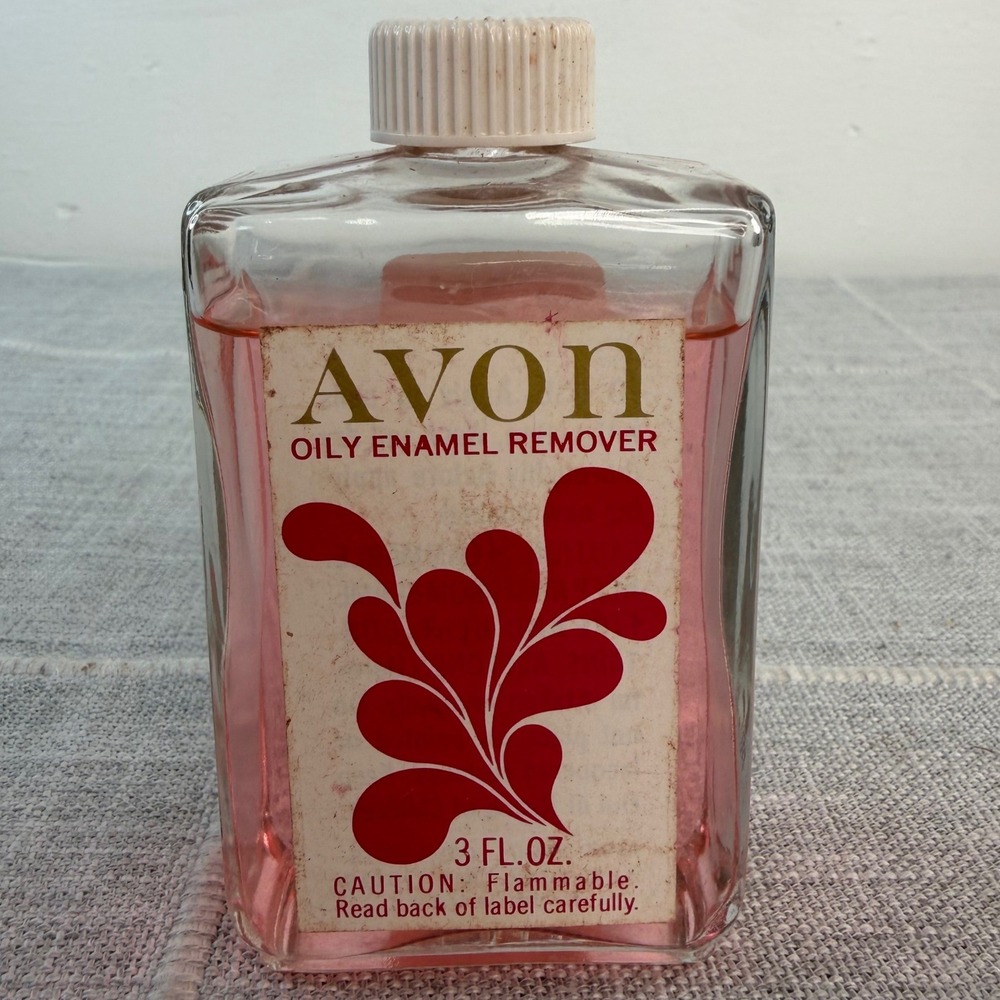 AVON Oily Enamel Remover Nails 3fl Oz Bottle 90% Full